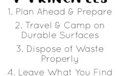 Leave No Trace LNT 7 Principles Girl Scout Camping Travel Tips
