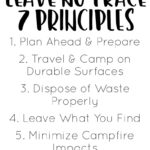 Leave No Trace LNT 7 Principles Girl Scout Camping Travel Tips