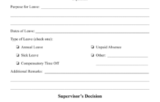 Leave Of Absence Form Download Printable PDF Templateroller