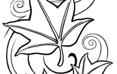 Leaves Printable Coloring Pages