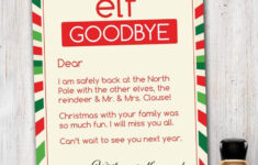 Magic Elf Goodbye Note Christmas Elf Awesome Elf On The Shelf Ideas