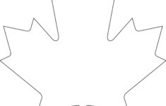Maple Leaf Canada Flag Outline Janeforyou