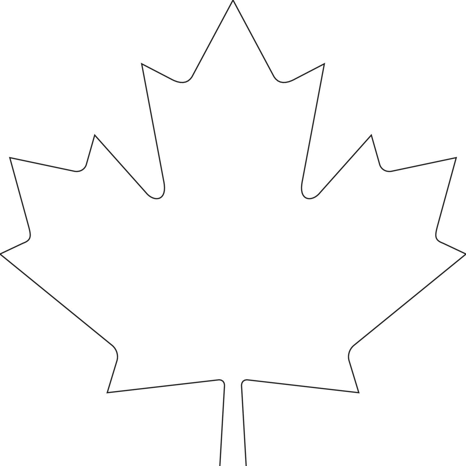 Maple Leaf Canada Flag Outline Janeforyou