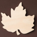 Maple Leaf Wooden Cutout Unfinished Wood Shapes For DIY Projects Blank