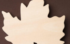Maple Leaf Wooden Cutout Unfinished Wood Shapes For DIY Projects Blank