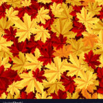Maple Leafs Seamless Pattern Royalty Free Vector Image