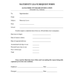 Maternity Leave Form For Teachers Pdf Fill Out And Sign Printable PDF