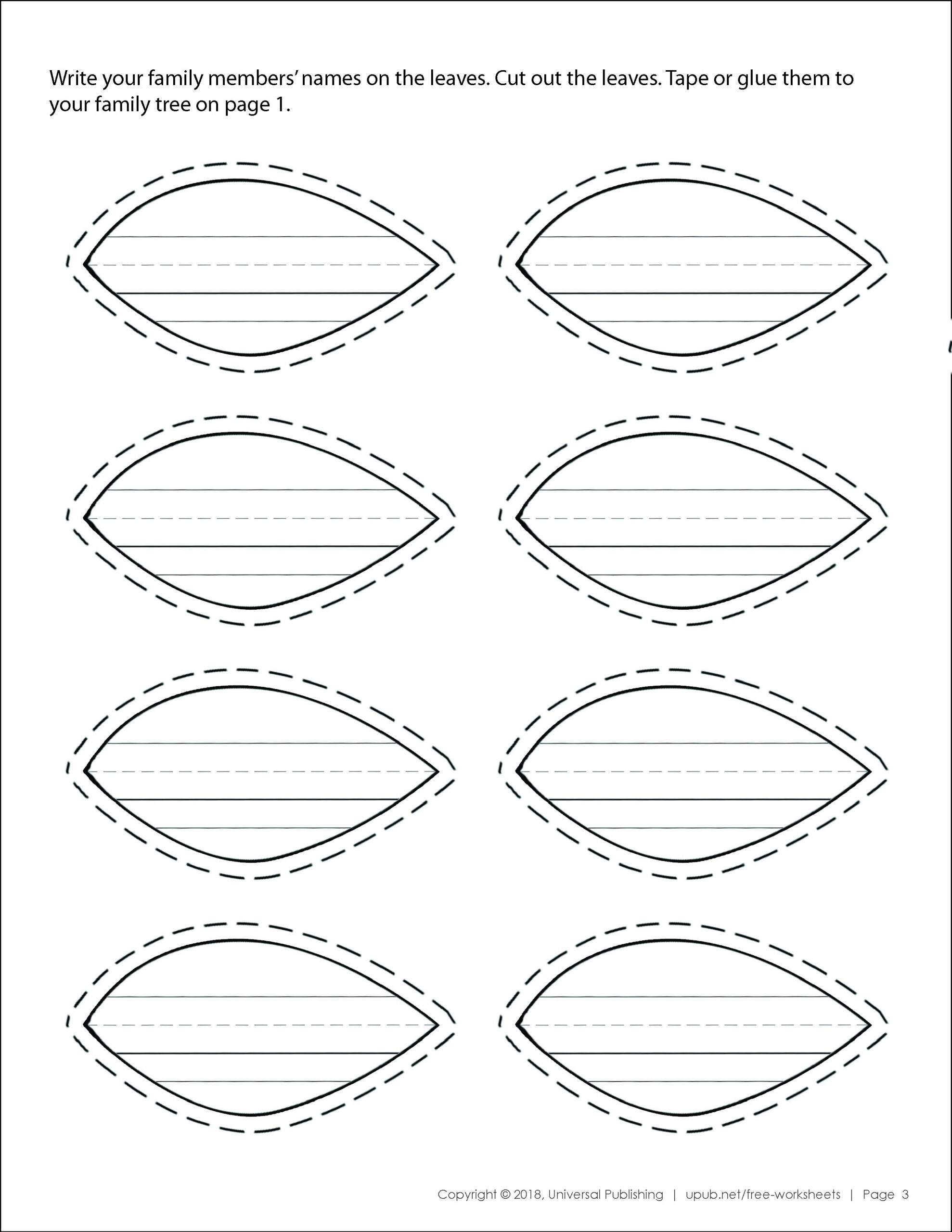 My Family Tree Free Printables Universal Publishing