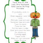 No Prep There Was An Old Lady Who Swallowed Some Leaves Preschool