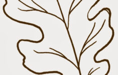 Oak Leaf Stencil Printable ClipArt Best