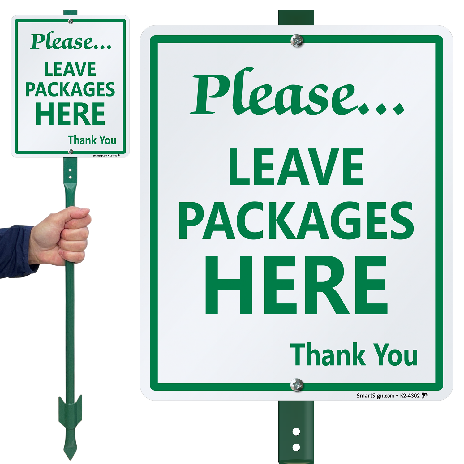 Package Delivery Signs Leave Package Signs