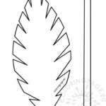 Palm Branch Printable Coloring Page