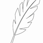 Palm Leaf Coloring Page Fresh Palm Tree Leaf Template Preschool To Tiny