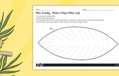 Palm Sunday Palm Leaf Paper Craft Easter Teacher Resources