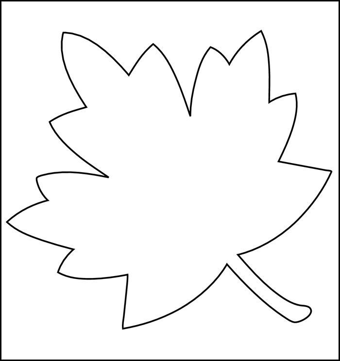 Printable Leaf Patterns For Kids