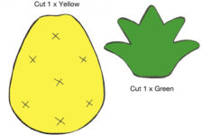 Pineapple Template Felt Fruit Diy Projects Gifts