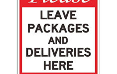 Please Leave Packages Here Sign Printable Printable Word Searches