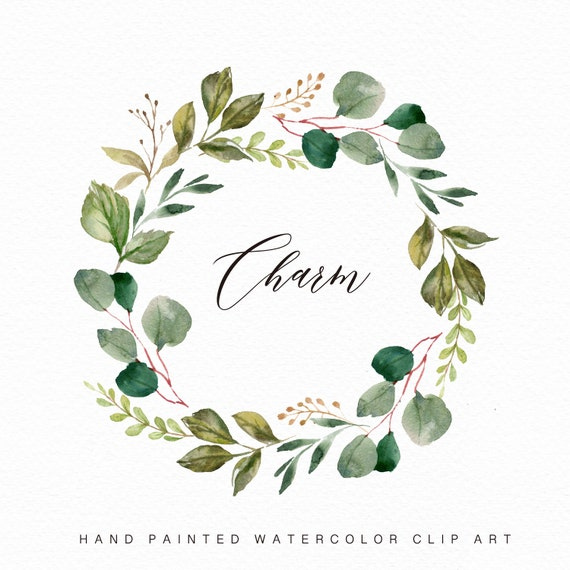 Png Iu56 Watercolor Clipart PNG Watercolor Clip Art Leaf Wreath 