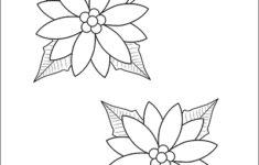 Poinsettia Flowers Free Printable Templates Coloring Pages