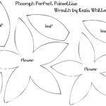 Poinsettia Leaf Pattern Template Flower Templates Printable Felt