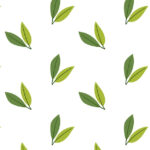 Premium Vector Simple Green Leaves Pattern Background