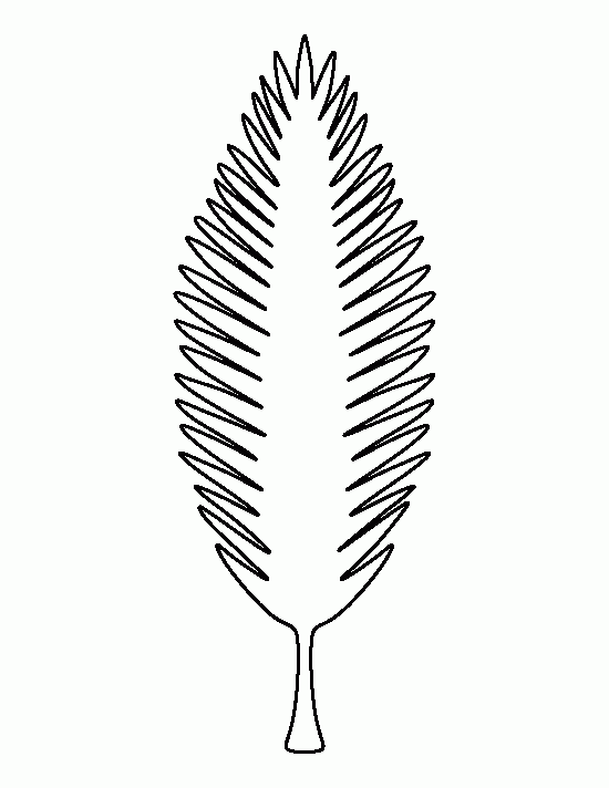 Coconut Tree Leaves Printable Printable Leaves