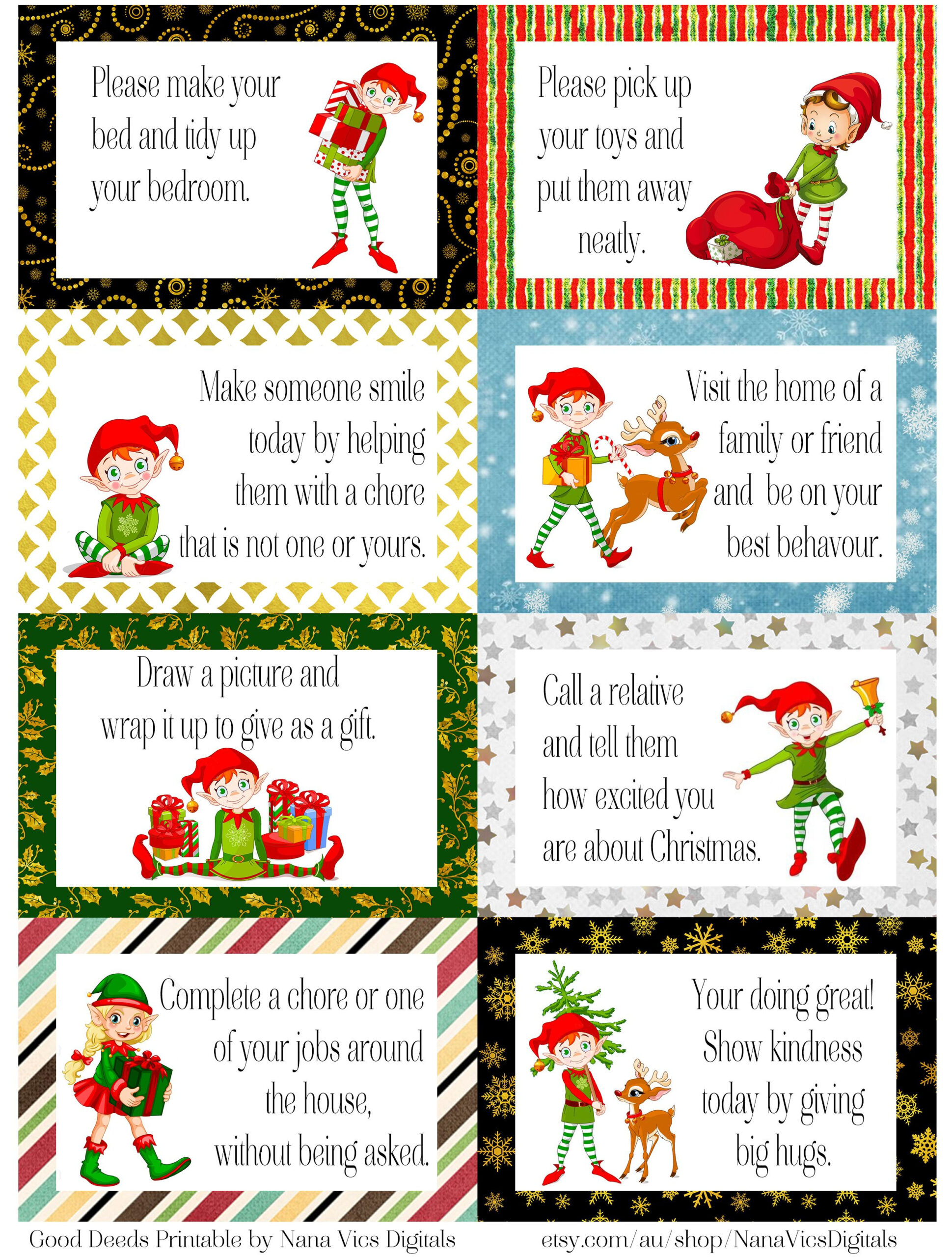 Printable Elf Notes Printable Word Searches