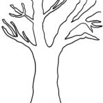 Printable Tree Without Leaves Coloring For Kids Tree Coloring Page