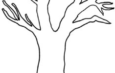 Printable Tree Without Leaves Coloring For Kids Tree Coloring Page