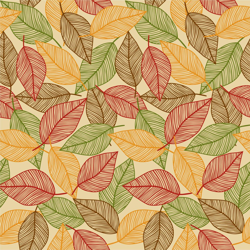 Seamless Fall Leaves Print By DonCabanza On DeviantArt Fall Leaves 