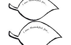 Tree Of Thanksgiving Leaf Template Helping Young Children Focus On