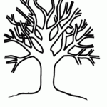 Tree With No Leaves Coloring Page Coloring Home