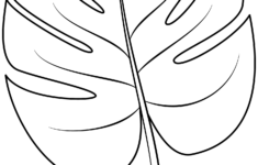 Tropical Leaf Printable Template Free Printable Papercraft Templates