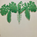 Tropical Rainforest Leaf Cutouts Using Felt Paper Leaf Cutout Leaf