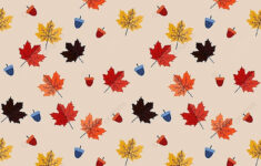 Vintage Seamless Maple Leaves Pattern Background Pattern Fall PNG
