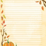 Watercolor Fall Stationery Free Printable Stationery Free Writing