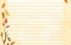 Watercolor Fall Stationery Free Printable Stationery Free Writing