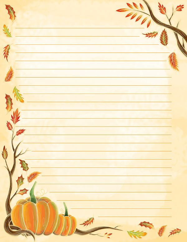Watercolor Fall Stationery Free Printable Stationery Free Writing 