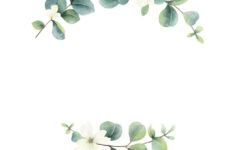Watercolor Frame With Eucalyptus Leaves Royalty Free Vector