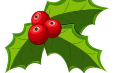 Christmas Holly Berry Leaves Royalty Free Vector Image regarding Christmas Leaves Clipart