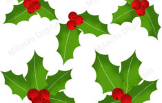 Holly Leaf Clipart Weihnachten Blatt Clip Art Sticker Druckbare Winter  Urlaub Grafiken Scrapbook Elemente Kommerzielle Nutzung M810 - Etsy.de with regard to Christmas Leaves Clipart