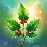 Holly Leaf On Christmas | Stable Diffusion Online Inside Christmas Holly Leaves