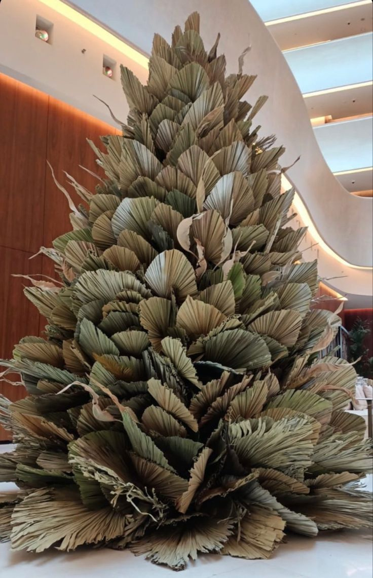 Palm Leaf Christmas Tree pertaining to Leaves on Christmas Tree