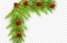 Pine Tree Leaf Vector Hd Png Images, Christmas Corner Green Pine with Christmas Leaves PNG