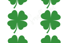 12 Cute Four Leaf Clover Printable Templates (Free!) – Cassie for Printable Four Leaf Clover Template