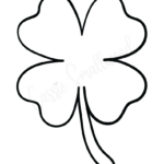 12 Cute Four Leaf Clover Printable Templates (Free!)   Cassie In Four Leaf Clover Printable Template