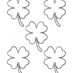 12 Cute Four Leaf Clover Printable Templates (Free!)   Cassie Inside Four Leaf Clover Template Printable Free