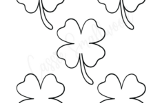 12 Cute Four Leaf Clover Printable Templates (Free!) – Cassie inside Free Printable Four Leaf Clover Template