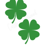 12 Cute Four Leaf Clover Printable Templates (Free!)   Cassie With 4 Leaf Shamrock Template Printable