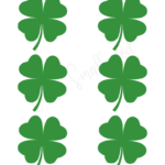 12 Cute Four Leaf Clover Printable Templates (Free!)   Cassie With Free Printable 4 Leaf Clover Template